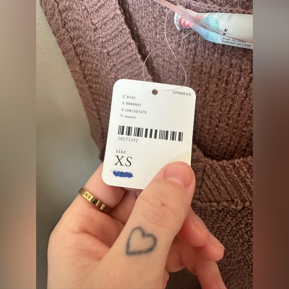 Free People- size small knit sweater/vest dress - Picture 2 of 3